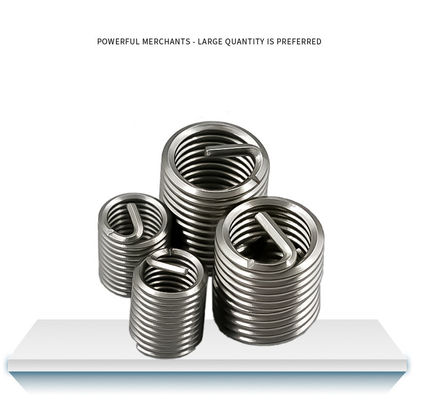 Εγκρίθηκε από το RoHS Χάλυβα από ανοξείδωτο χάλυβα Helicoils Insert Wire Helical Screw Thread Inserts Plated