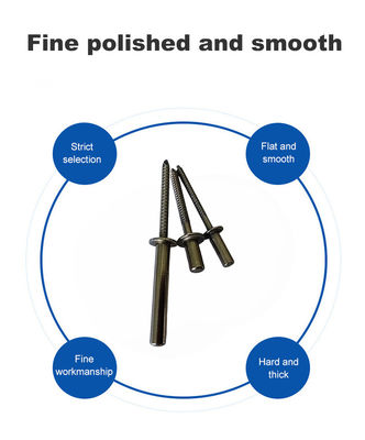 Δίπλωμα DIN Standard Blind Rivet από ανοξείδωτο χάλυβα για αντοχή στη διάβρωση και υδροστασία