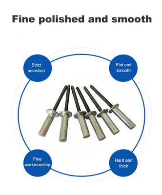 Κλειστή άκρη αλουμινίου-σιδηρίου στρογγυλής κεφαλής τυφλή νίβλα για εφαρμογές βαρέων απαιτήσεων
