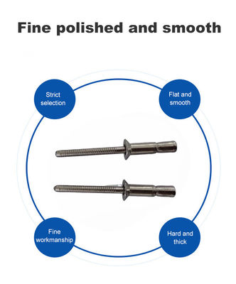 Ατσάλινο Κύπελλο Μονό-βρόγχος Ρίβτες για 4.8 6.4 9.8mm Dia παράδοση εντός 30 ημερών