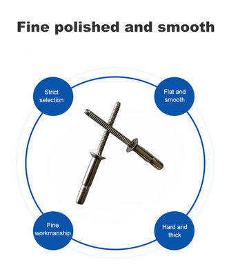 Ατσάλι ανοξείδωτο φωτεινό φινίρισμα Αδιάβροχο Αντιβυθισμένο Κεφαλάκι Αορατό Ρίβτο Υψηλή αντοχή