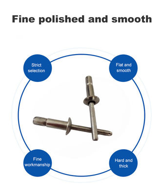 DIN Standard Uni-grip Blind Rivet με κεφαλίδα θόλου και τύπο κλειδαριού από ανοξείδωτο χάλυβα