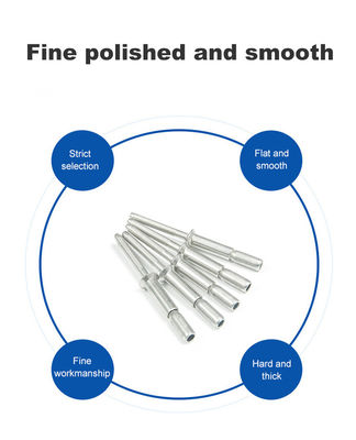 Ανοιχτό άκρο από ανοξείδωτο χάλυβα τυφλό νιφάδα επίπεδη κεφαλή απλό φινίρισμα SS304 SS316 δομική