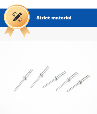 Καθαρό φινίρισμα 4.8mm Dia Stainless Steel Cup Mono-Bolt Rivet για εφαρμογές Outlock