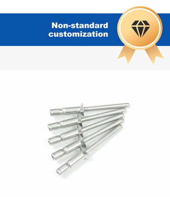 Καθαρό φινίρισμα 4.8mm Dia Stainless Steel Cup Mono-Bolt Rivet για εφαρμογές Outlock