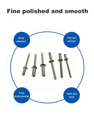 3.2mm 4.0mm 4.8mm 6.4mm Hangzhou Fastener Ατσάλι ανοιχτού τύπου
