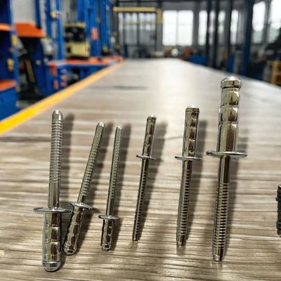 Ατσάλι Unigrip Κύπελλο Κεφαλής Διπλό ντραμ Rivets 3,2 mm 4,0 mm 4,8 mm 6,4 mm
