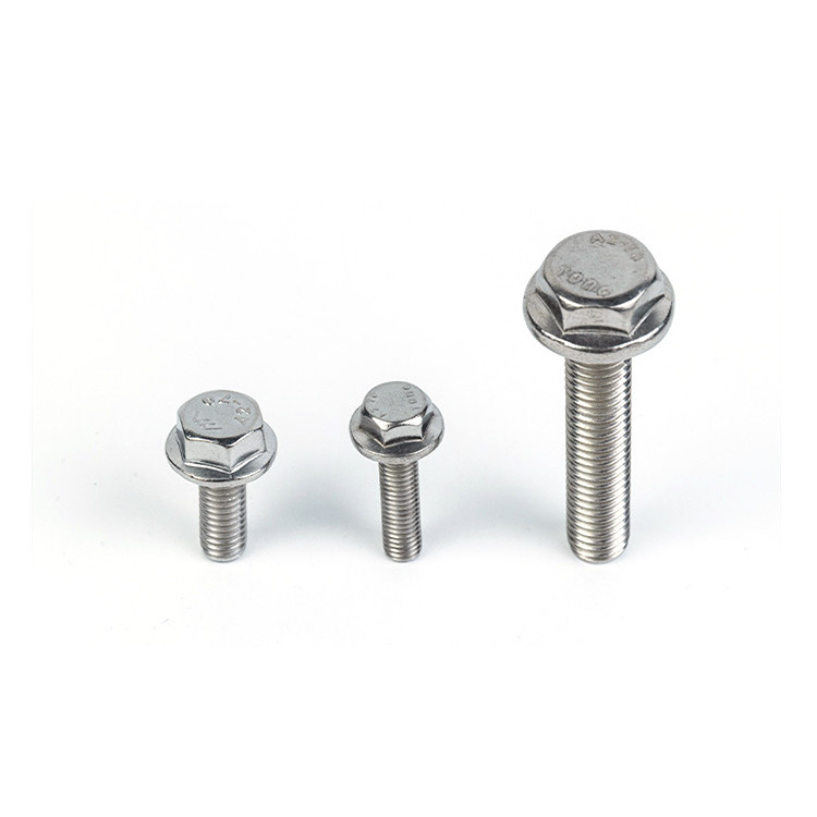 Προσαρμοσμένο 304 316 A2 A4 Hex Flange Titanium Machine Thread Bolt για ανοξείδωτο χάλυβα