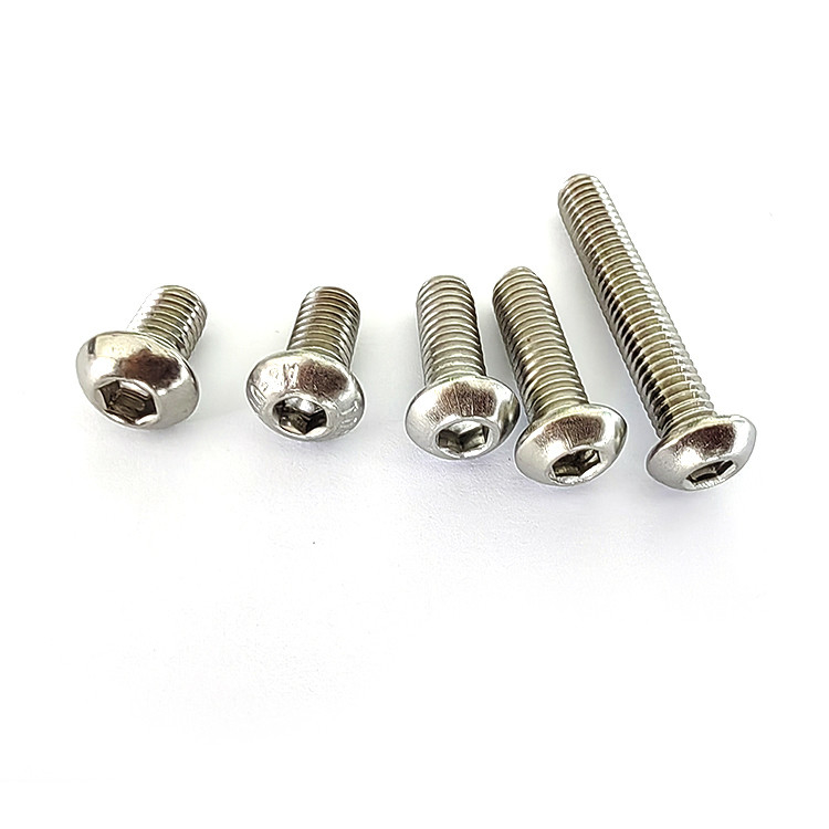 100% QC δοκιμασμένο από ανοξείδωτο χάλυβα Hex Drive Hexagon Socket Round Button Head Μηχανικές βίδες