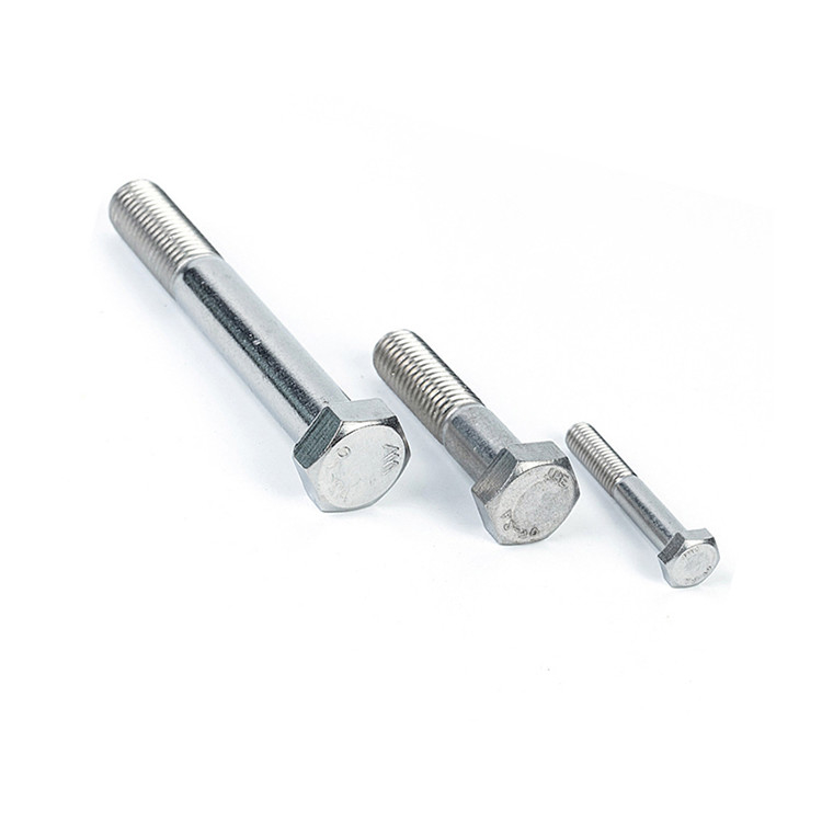 Πλήρη τελική κατασκευή OEM Hex Head Bolts για εξαρτήματα μηχανών από χάλυβα άνθρακα Zinc Din931