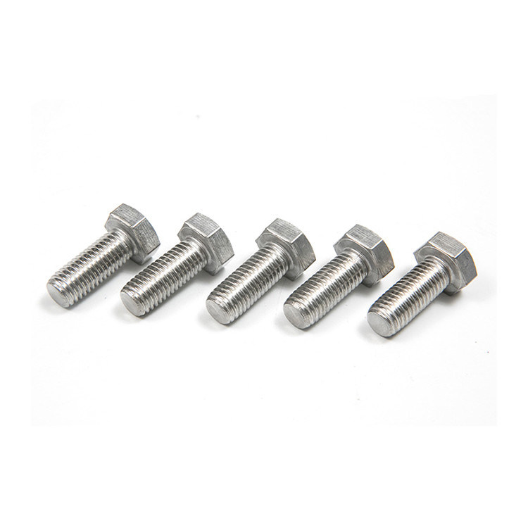 DIN933 A2-70 M3 M4 M5 M6 M8 Hex Head Bolt Πλήρως νήματα από ανοξείδωτο χάλυβα για αντοχή στην φθορά και τη διάβρωση