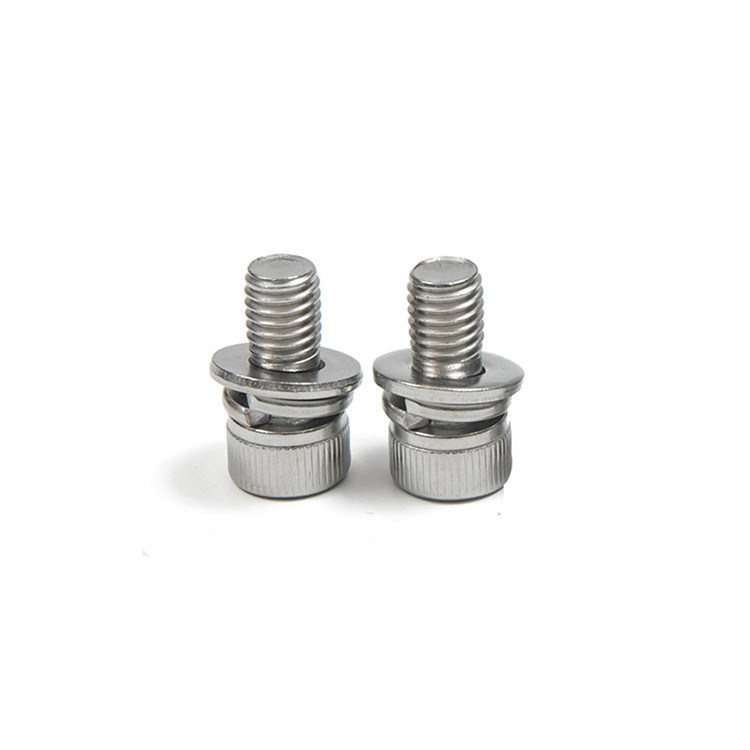 Συγκρότημα από ανοξείδωτο χάλυβα 304 316 DIN912 Hex Socket Head Screw με Flat Washer και Spring Washer συναρμολογημένο
