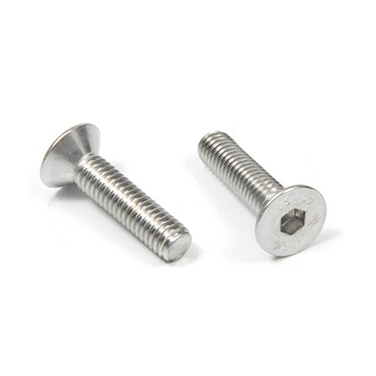 HEX Metric M4 M5 M6 M8 M10 Αλουμινένιες βίδες με σχήμα κεφαλής από ανοξείδωτο χάλυβα