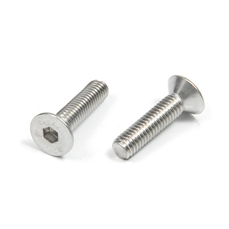 Δυνατότητα βαθμού Α-επίπεδο Custom Stainless Steel ISO Standard Hex Socket Countersunk Head Screws Καθαρό ανθεκτικό