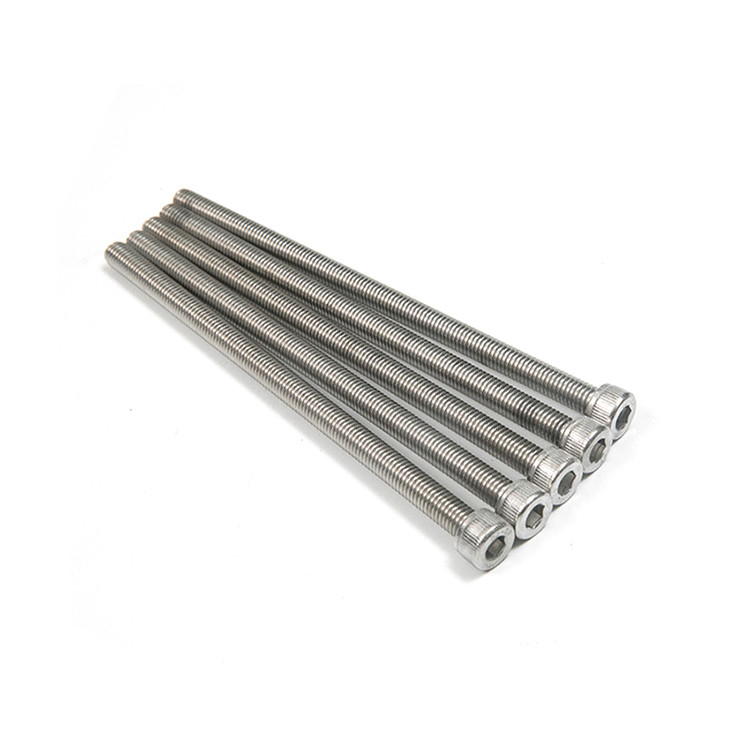Πλήρης τύπου νήματα από ανοξείδωτο χάλυβα Hex Socket Head Bolt Screws για βιομηχανικές μηχανές