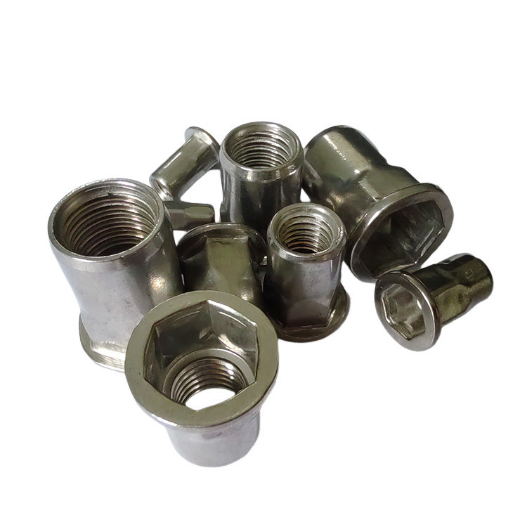 Πλατό κεφαλάκι Semi-Hex Blind Rivet Nut για αυτοκινητοβιομηχανία OEM σε εφαρμογές υγείας